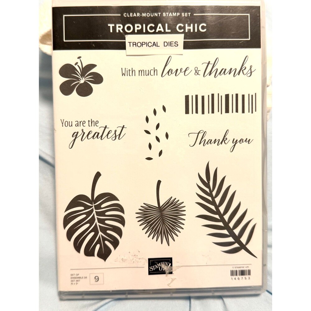 Stampin' Up! TROPICAL CHIC Stamps, TROPICAL Dies Stamp Set
